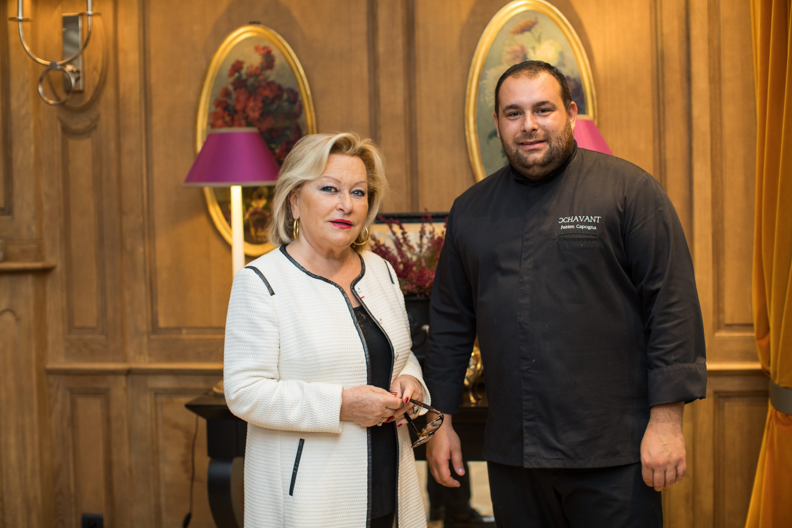 Photo du chef et de Mme Chavant au restaurant Chavant - Agence Witty